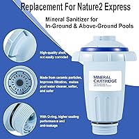 Vista 3 de W28175 - Piezas de repuesto para cartuchos minerales para piscina Zodiac Nature2 Express, para piscinas sobre el suelo o en el suelo de hasta 25 K