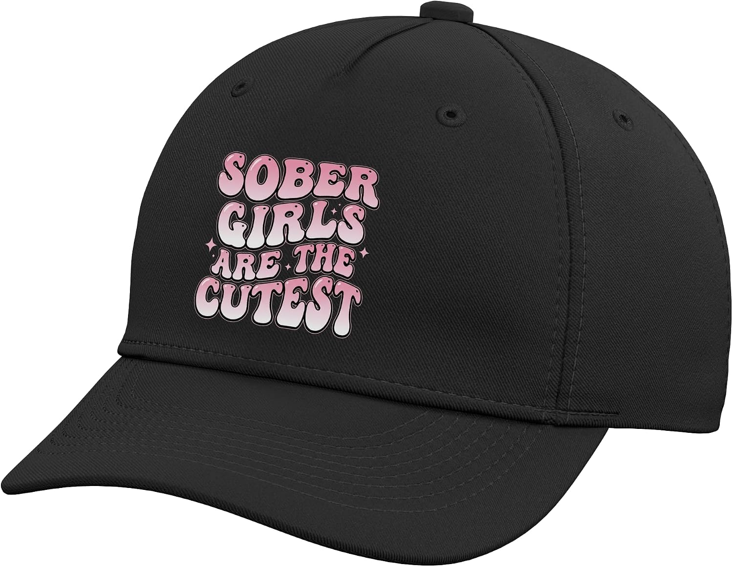 Girls are The Cutest Drinking Sober Recovery Humor Sober Adjustable Baseball Hat
