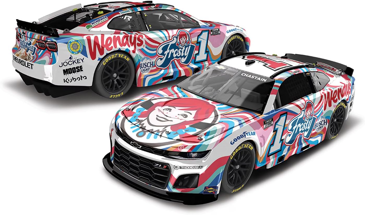 Lionel Racing Ross Chastain Elite 2025 Wendy's Frosty Diecast Car 1:24 Scale