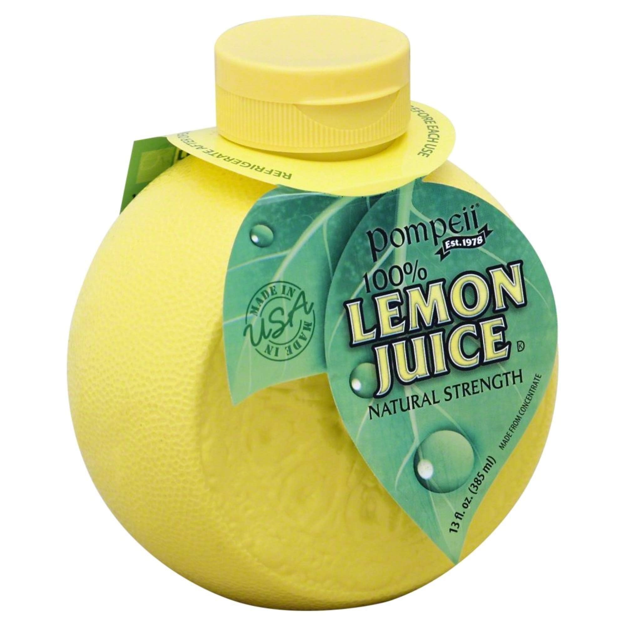 POMPEII JUICE LEMON 100%-13 OZ -Pack of 1212