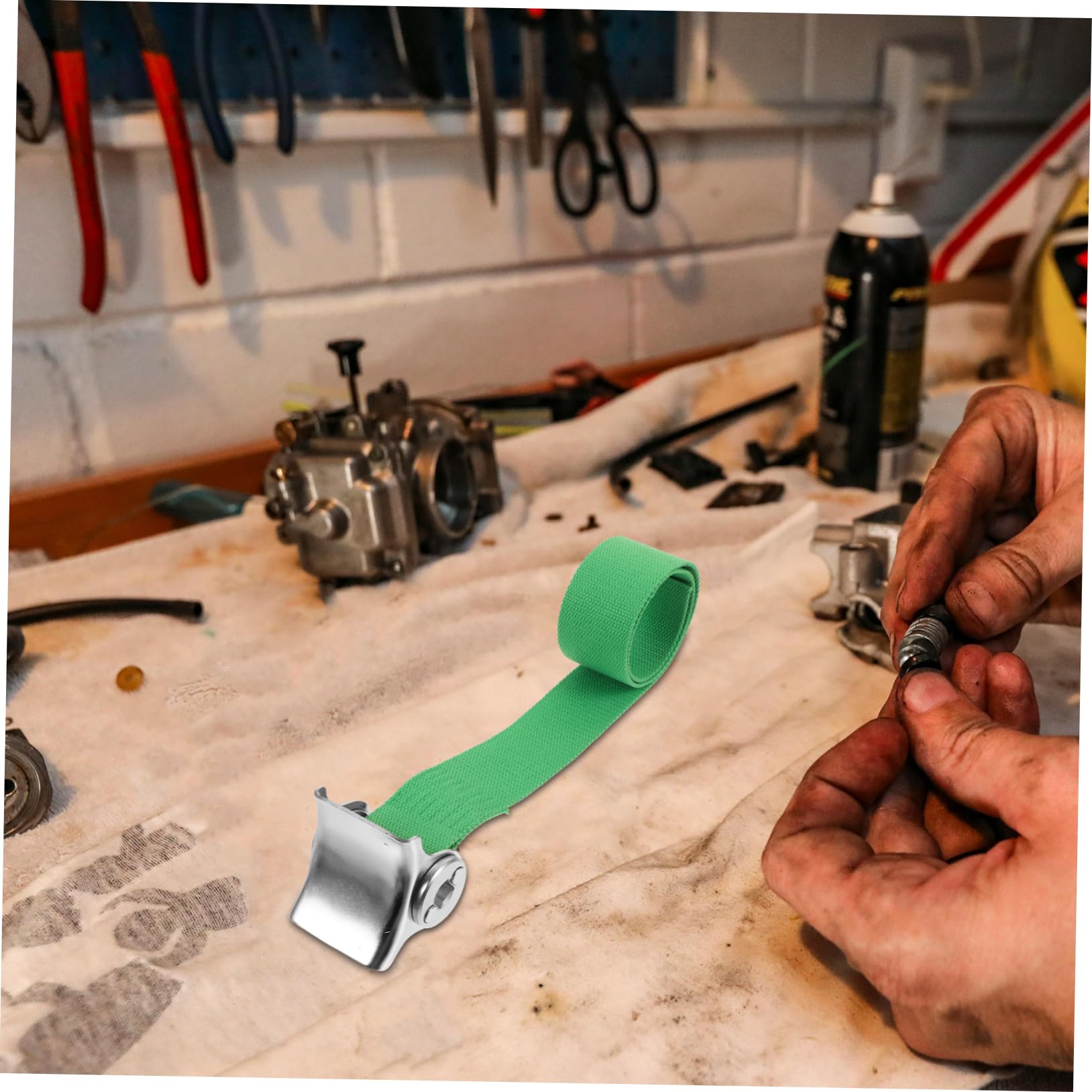 GLEAVI 3stücke Verstellbarer Ölfilter Bandschlüssel Aus Edelstahl Und Canvas Rutschfeste Strap Wrench Für Einfache Ölfilterwechsel Geeignet Für Motorräder Und Lkw