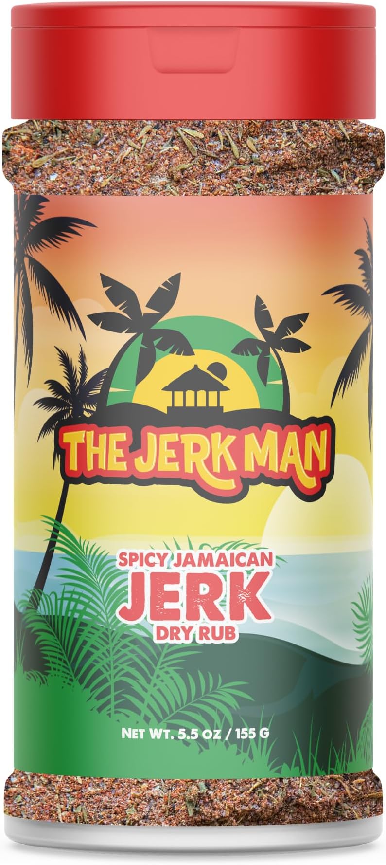 Jamaican Jerk Seasoning - Spicy Dry Rub for Chicken, Fish, Popcorn, Veggies - 3.9 Ounce Jar