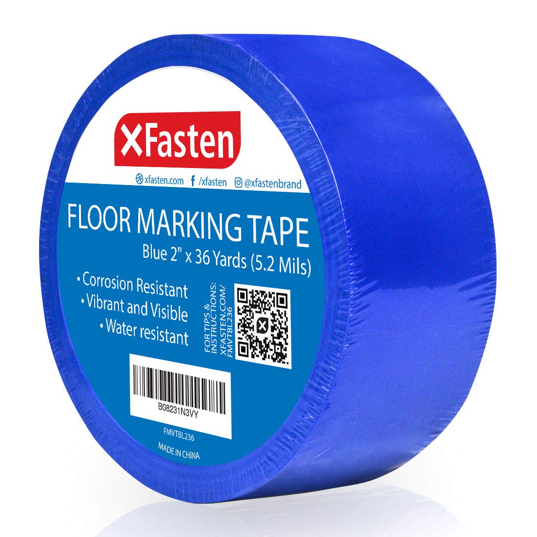 Buy XFasten Vinyl Floor Tape 2 Inch x 36 Yards 6 Mils Gym Floor Tape 2