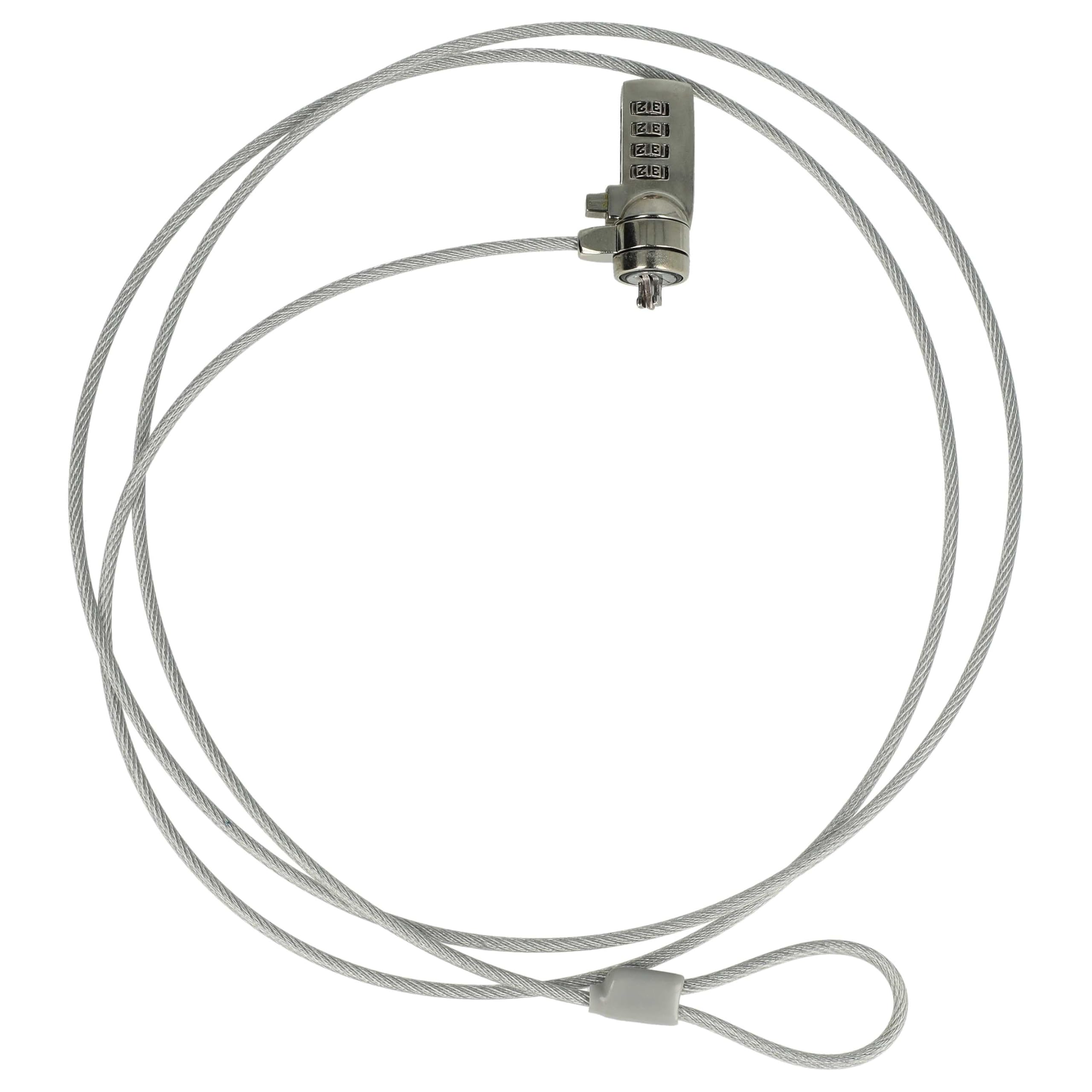 StarTech 2 meter Laptop Kabelslot - K-Slot - Nano - Wedge