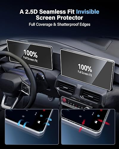 Vista 64 de Protector de pantalla de 10.25 pulgadas para Hornet (GT/GT Plus/R/T/R/T Plus) 2 accesorios para Hornet 2023-2025, no más arañazos ni huellas Hornet