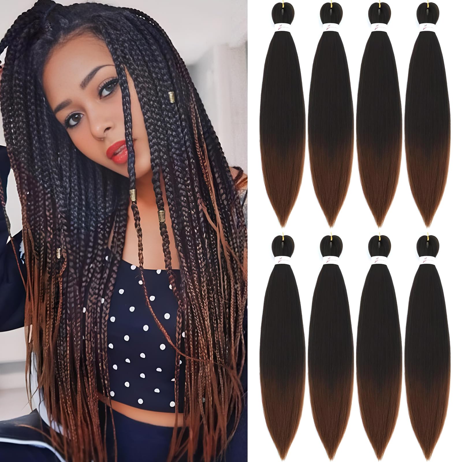 Easy Braid Pre stretched Braiding Hair Extensions