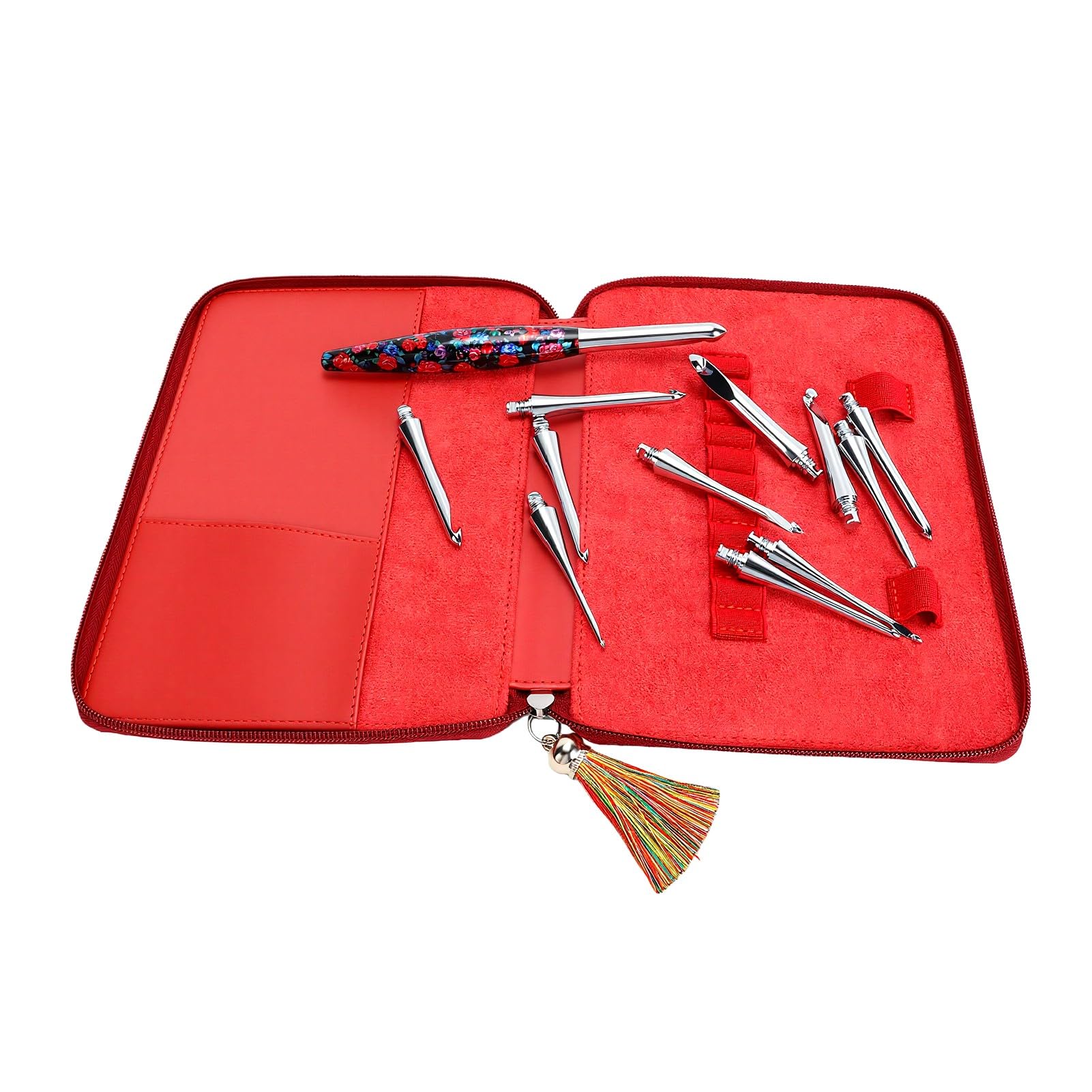 Tnfeeon Aluminiowy Zestaw Szydełek 11 Rozmiarów 3,0-9,0 Mm, Etui Podróżne