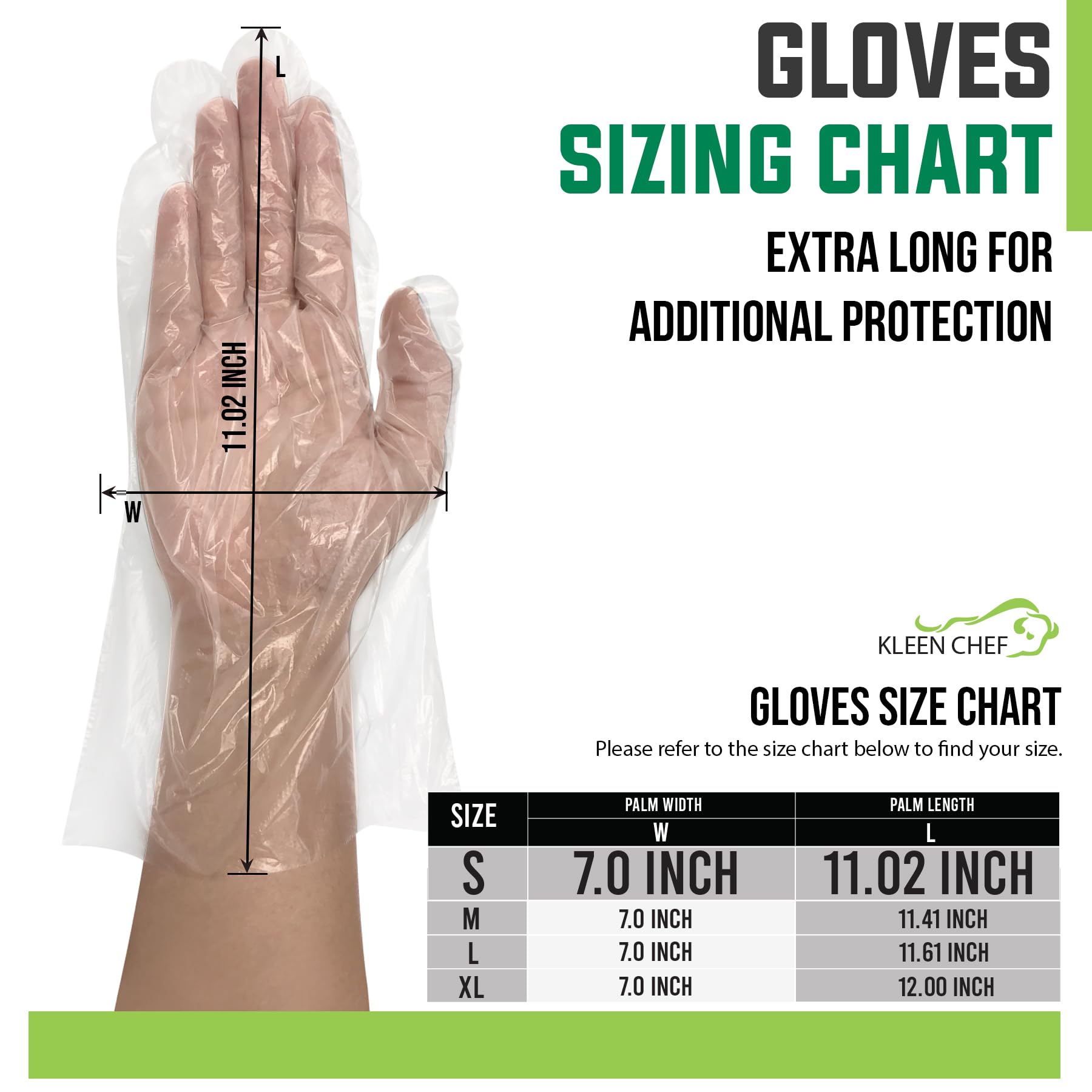 KLEEN CHEF 2100 piezas de guantes desechables de plástico pequeños | guantes transparentes desechables para la preparación de alimentos, cocina, limpieza, procesamiento de alimentos