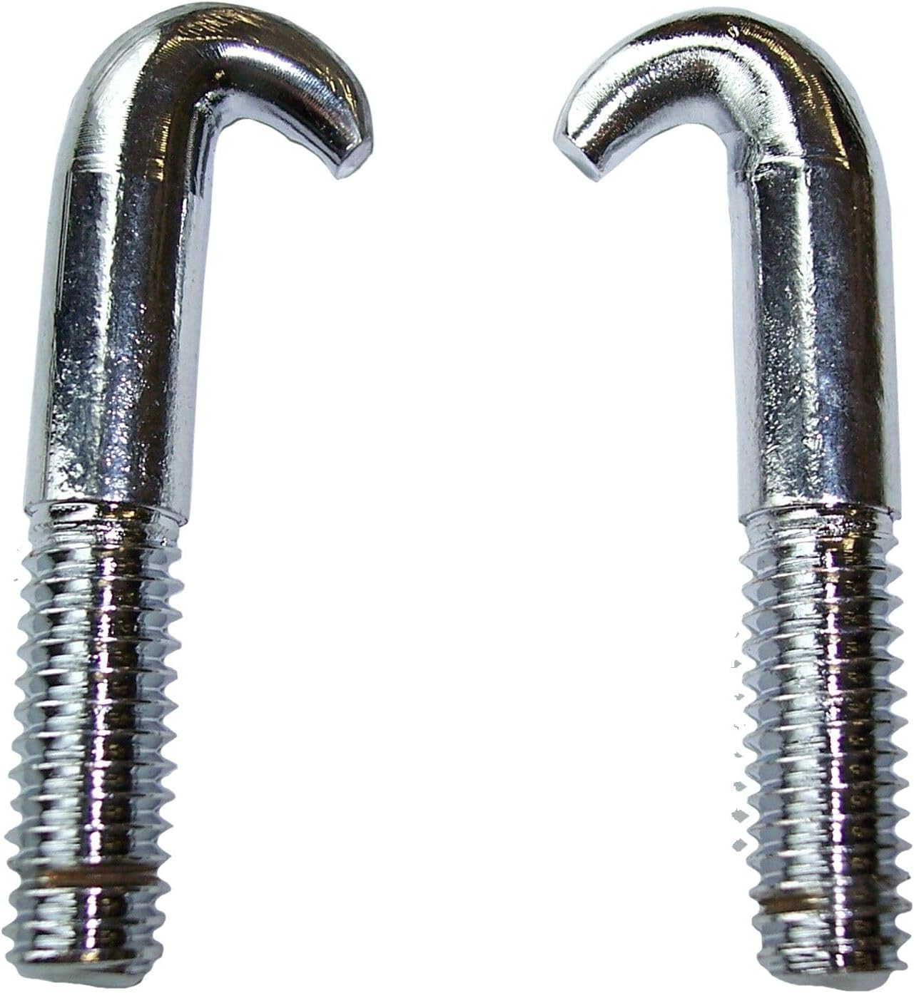 for Ford for Mustang 1983-1993 Top Latch Hooks Pair 2-Qty Screw-on Chrome Convertible