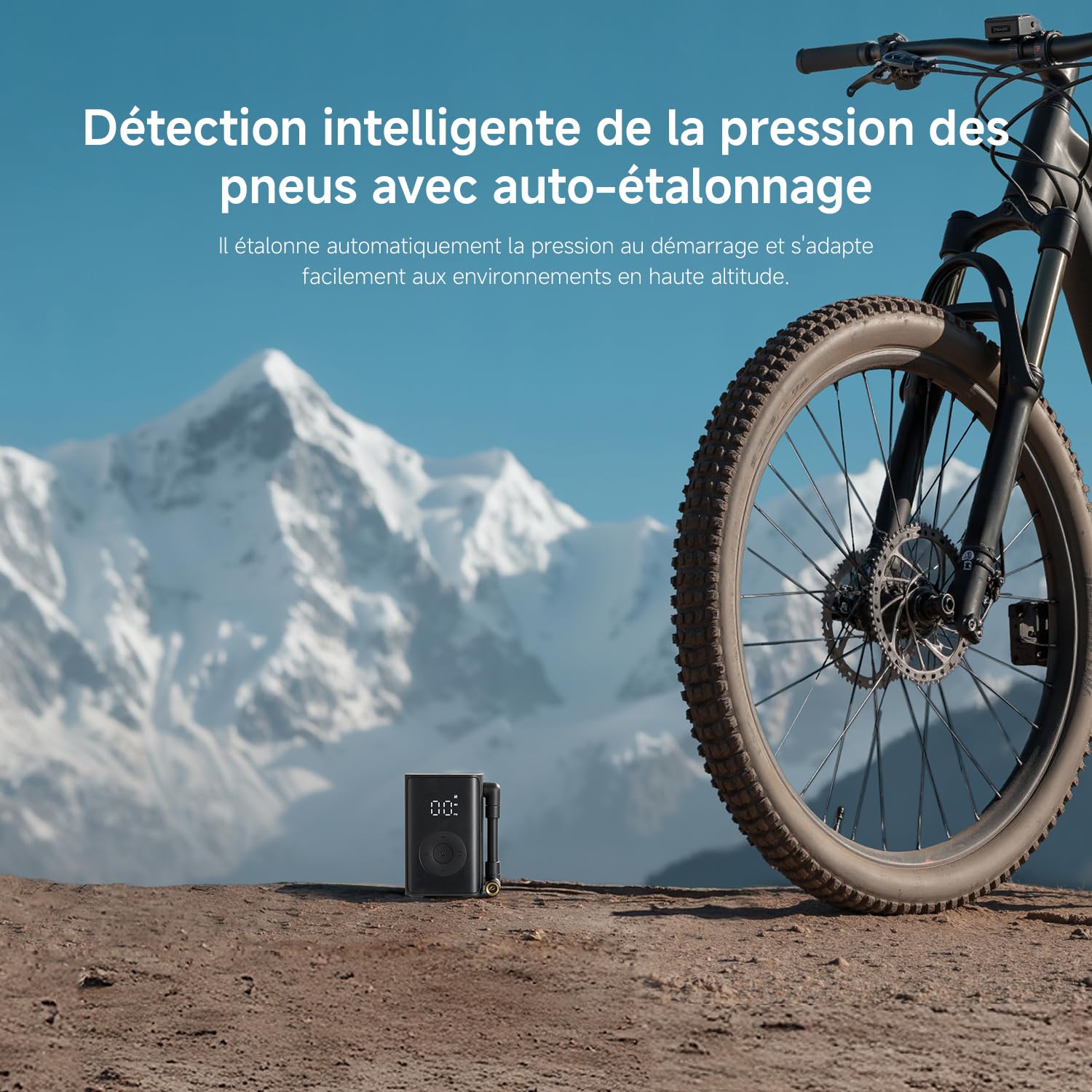 Xiaomi Mijia Compact Portable Electric Air Compressor gonfleur electrique | 6*3.8*9.3cm compresseur à air portatif, 150PSI, Écran digital, éclairage, SOS, ±1psi Détection de pression, accessoire moto