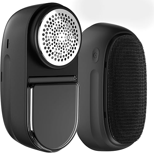 Miniatura 8 de Afeitadora de tela y removedor de pelusas, afeitadora de 2600 mAh y cepillo de pelusa 2 en 1, hojas de 6 hojas, desfuzzer de suéter, elimina