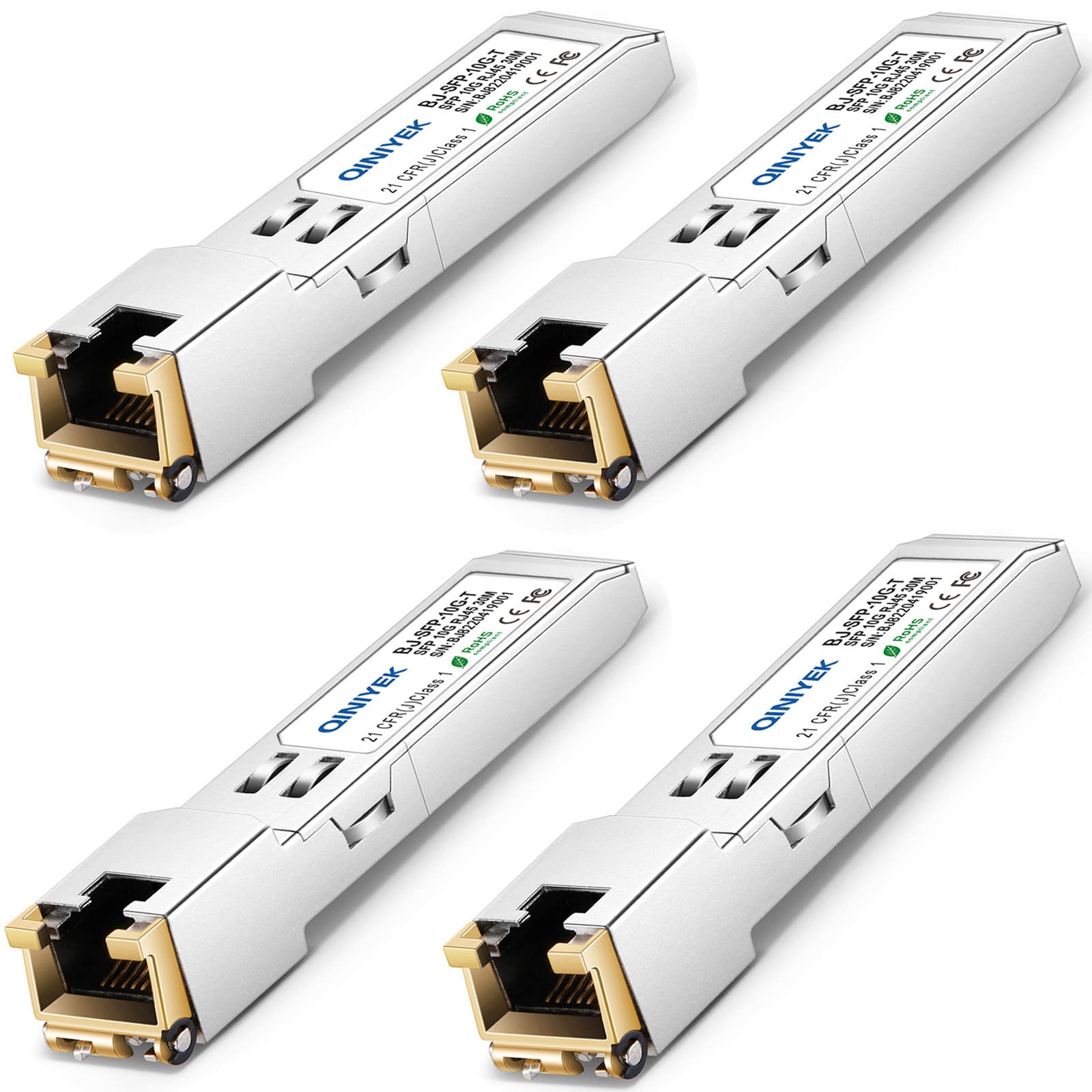 Sfp 10gb Rj45 QINIYEK Module SFP Vers RJ45, U00e9metteur Ru00e9cepteur Mini Gbic 10Gbase T SFP Compatible Avec Cisco SFP 10G T S, Meraki, Ubiquiti UniFi UF RJ45 10G, Fortinet, TP Link TL Sfp 10gb Rj45 QINIYEK Module SFP Vers RJ45, U00e9metteur Ru00e9cepteur Mini Gbic 10Gbase T SFP Compatible Avec Cisco SFP 10G T S, Meraki, Ubiquiti UniFi UF RJ45 10G, Fortinet, TP Link TL