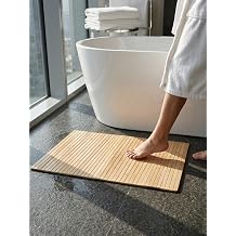 Bambu Banyo Mat , Kaymaz Ah ap Paspas, Suya Dayan kl , 45x70 cm, Du  i in