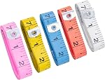 CrafTreat 2-Pack Mesure de la bande jaune – Norme à deux volets & Échelles métriques, règle souple souple pour les mesures du corps & - Je suis sur mesure. 60in/150cm