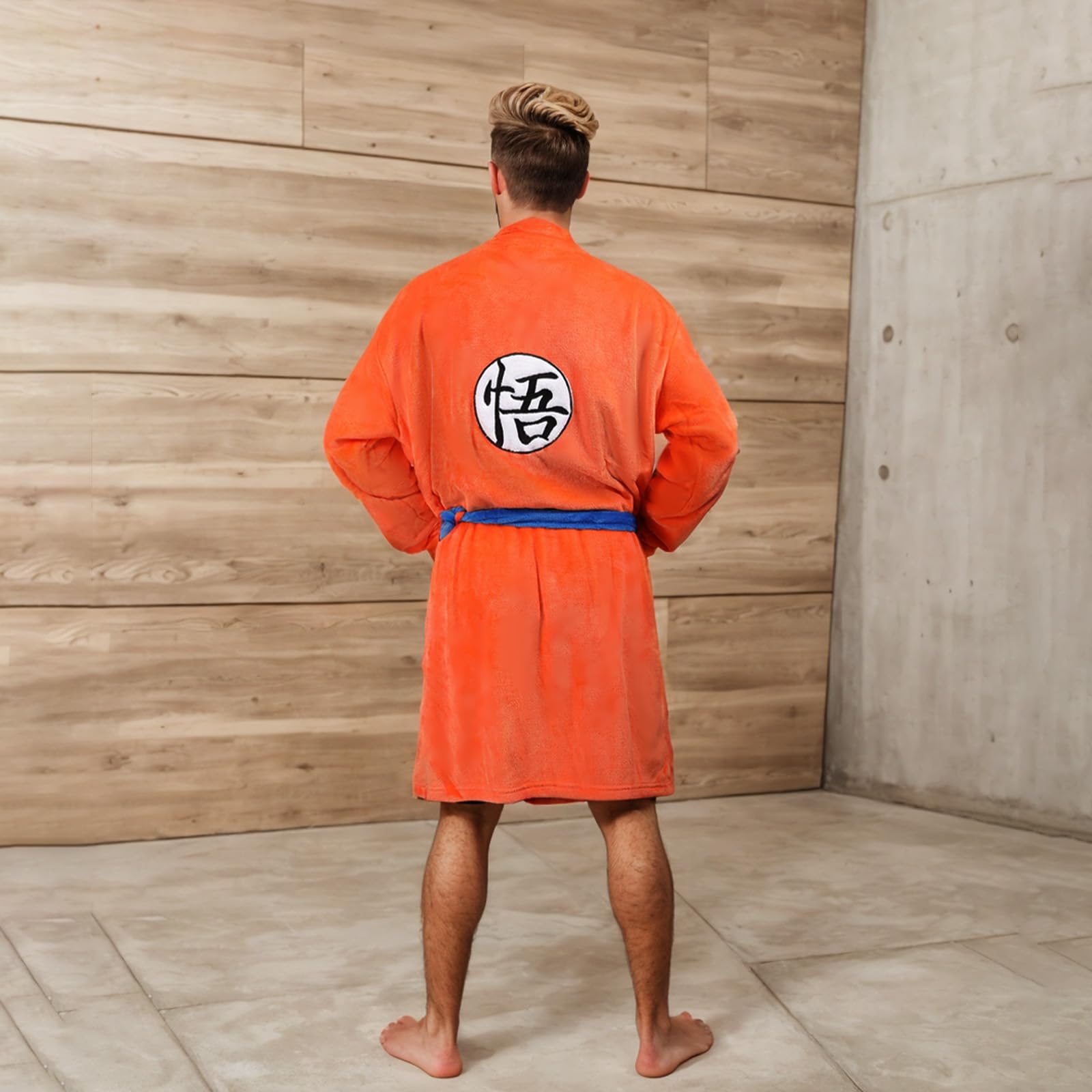 Dragon Albornoz para hombre, albornoz de baile, anime, cosplay, para adultos, color naranja, para Halloween, carnaval, cosplay
