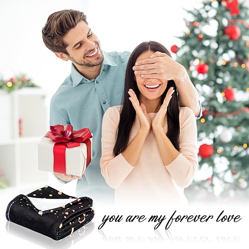 Miniatura 5 de Manta de 60 x 50 pulgadas, regalos de boda, regalos de compromiso para parejas, regalos de aniversario de boda para recién casados, día de San