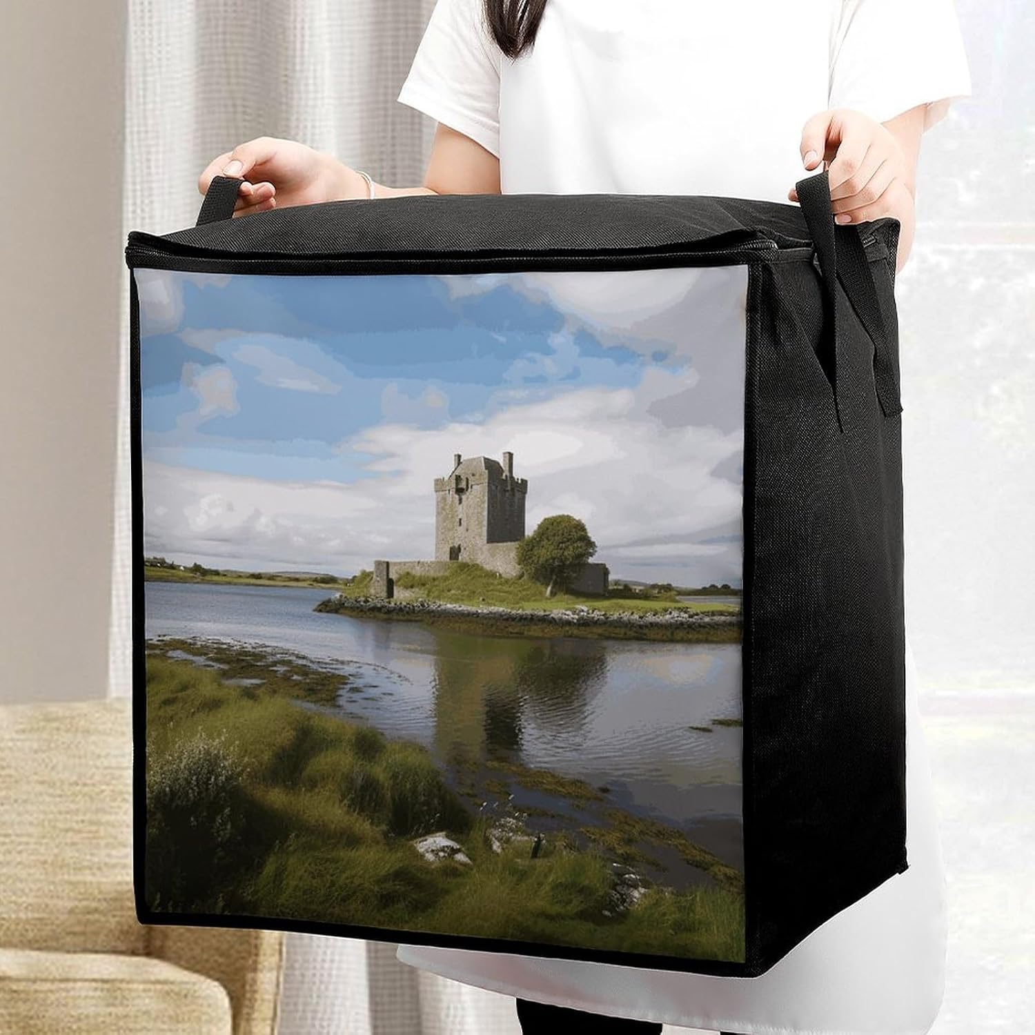 Comforter Storage Bag Large Capacity Zipper Clothes Storage Bag 70L image 5
