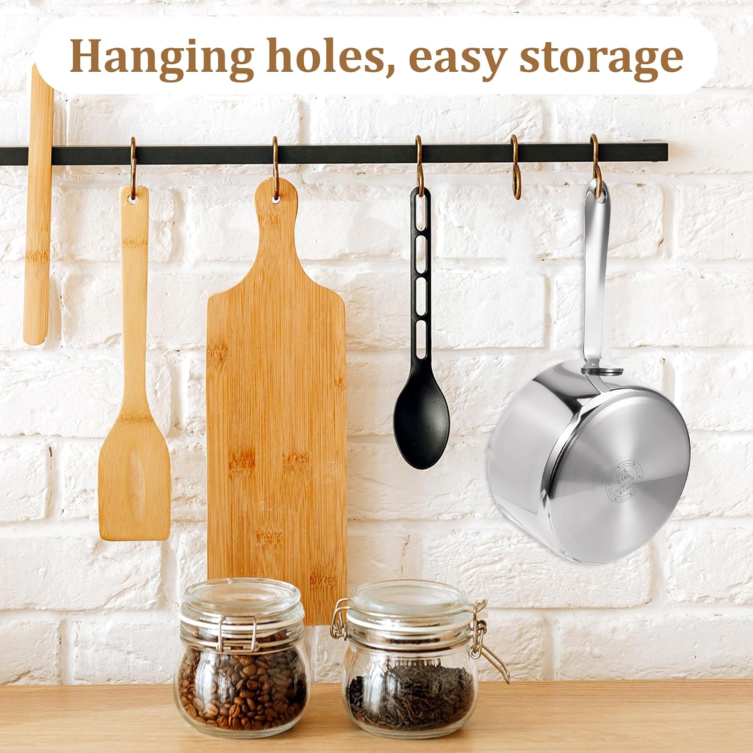 Stainless Steel Butter Warmer Measuring Pan 0.5 Quart Small Sauce Pan 18/10 Tri-Ply Stainless Steel Saucepan with Dual Pour Spouts - Image 5