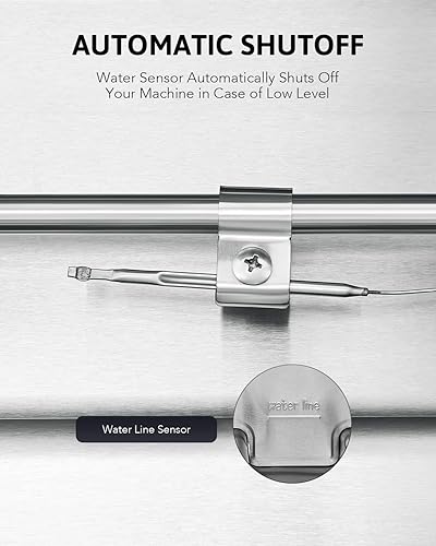 Miniatura 5 de WILPREP Calentador de alimentos comercial de 5 bandejas, mesa de vapor de 50 cuartos de galón, bandeja de calentamiento eléctrico de 1200 W,