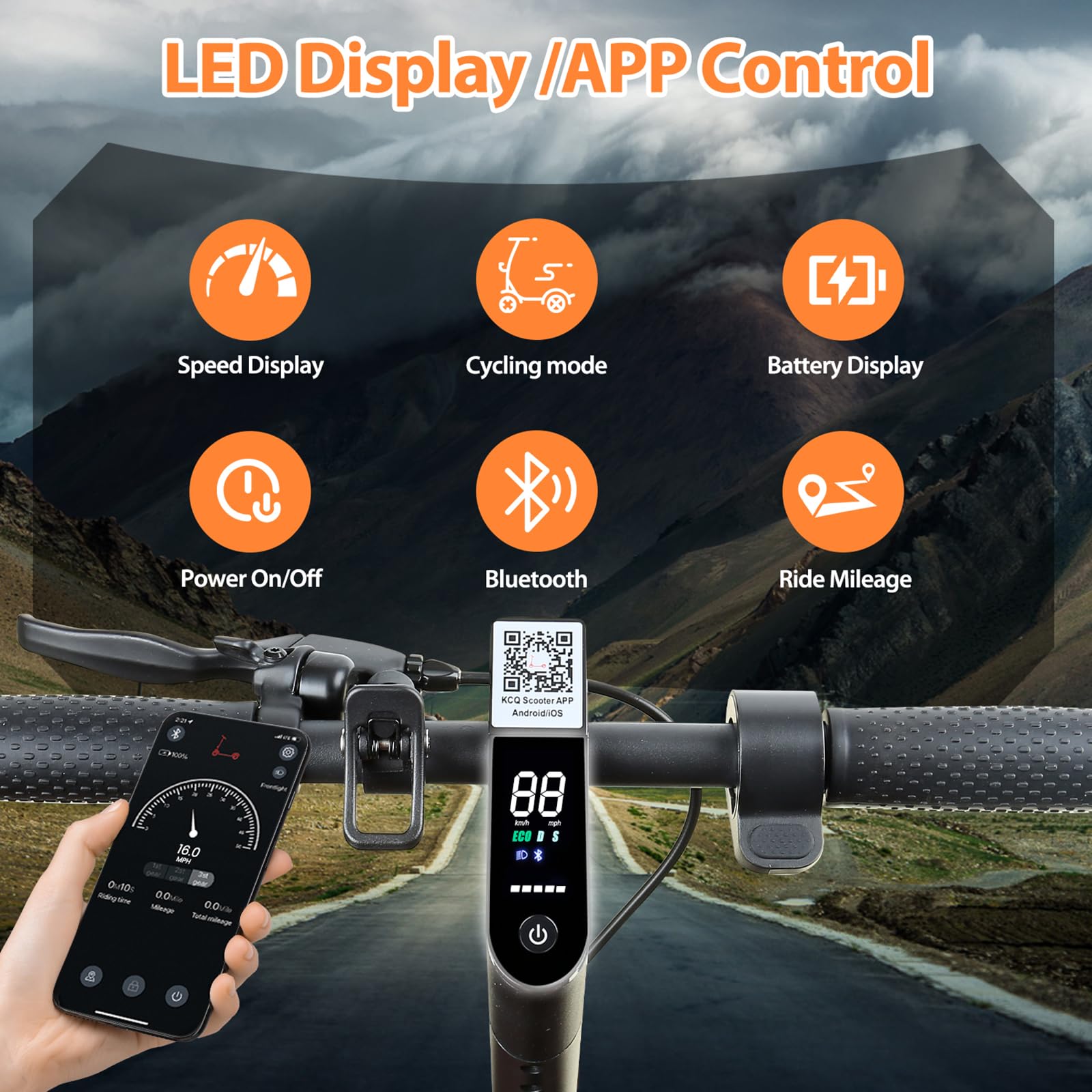 Trottinette Électrique Pliable Ultra-Légère 12kg – 30 km Autonomie, 25 km/h | Moteur 500W,Max 25 km/h, Pneus Anticrevaison, Application Connectée, 3 Modes de Vitesse –Idéale pour les Déplacements Urbains
