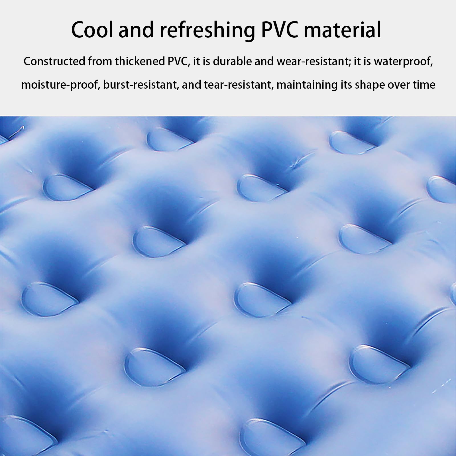 Colchón Inflable para 4 Personas - Cama De Aire De PVC con Bomba Eléctrica Incluida, Colchón De Camping Portátil De Gran Capacidad para Uso Familiar Y Viajes