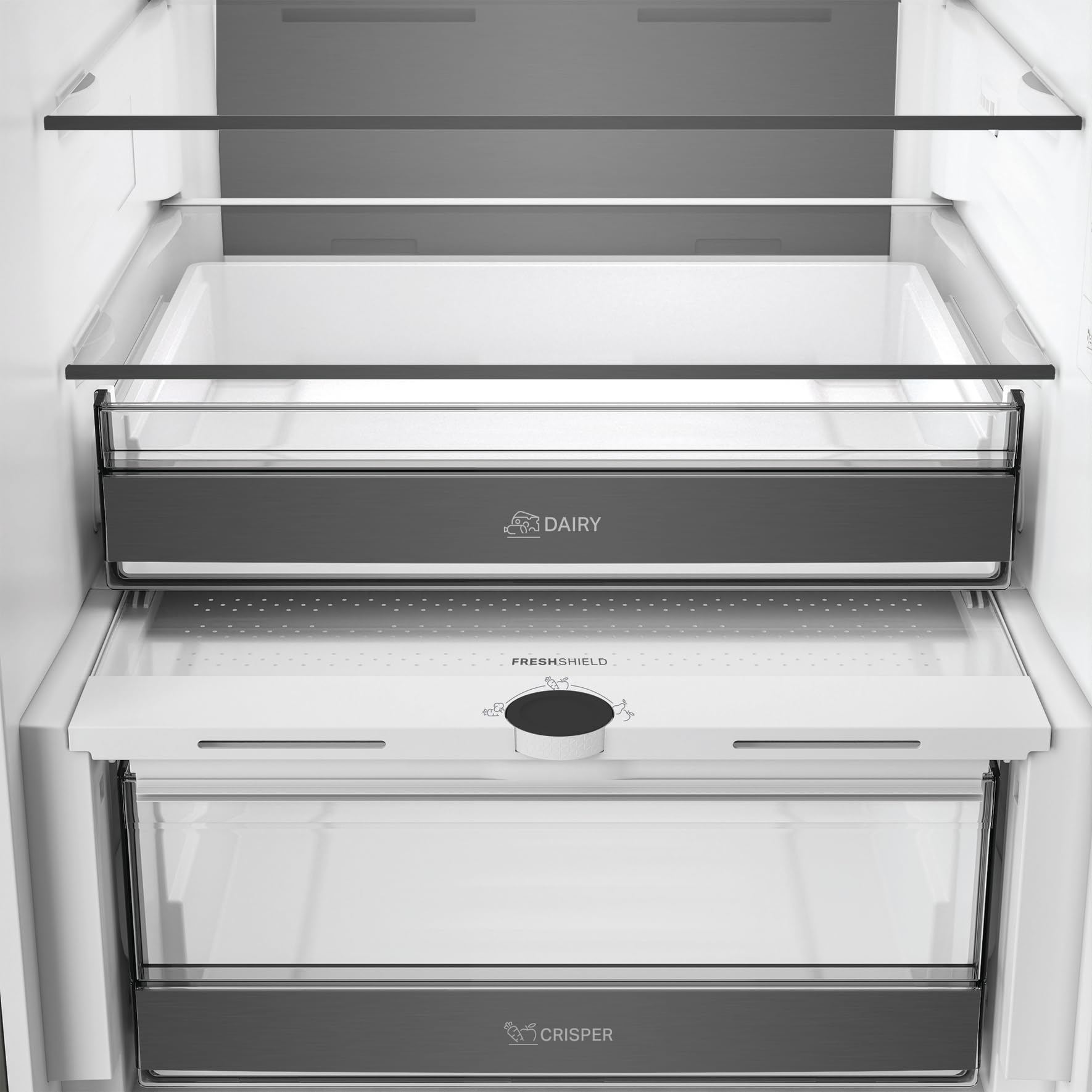 Bauknecht KGDNF 20CD IN Kühl-Gefrierkombination freistehend, 415 Liter, Dual Cool Total NoFrost, FreshShield, Smoothfit, Edelstahloptik