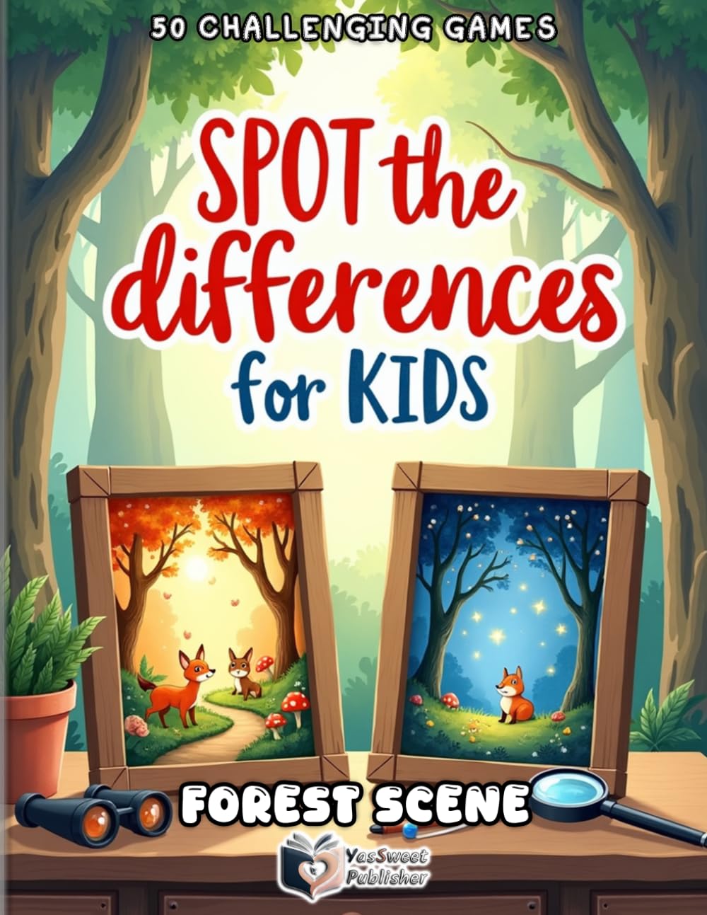 Spot the Differences for Kids: Forest Adventure: A Fun Find-the-Difference Puzzle Book with 50 Picture Challenges for Kids Ages 4-8 (Spot the Differences Adventure Series)