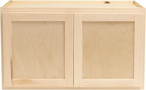 Miniatura 2 de Quicklock RTA (listo para montar) | Armario de cocina de pared para microondas - Estilo agitador 100% madera dura, almacenamiento de hardware de