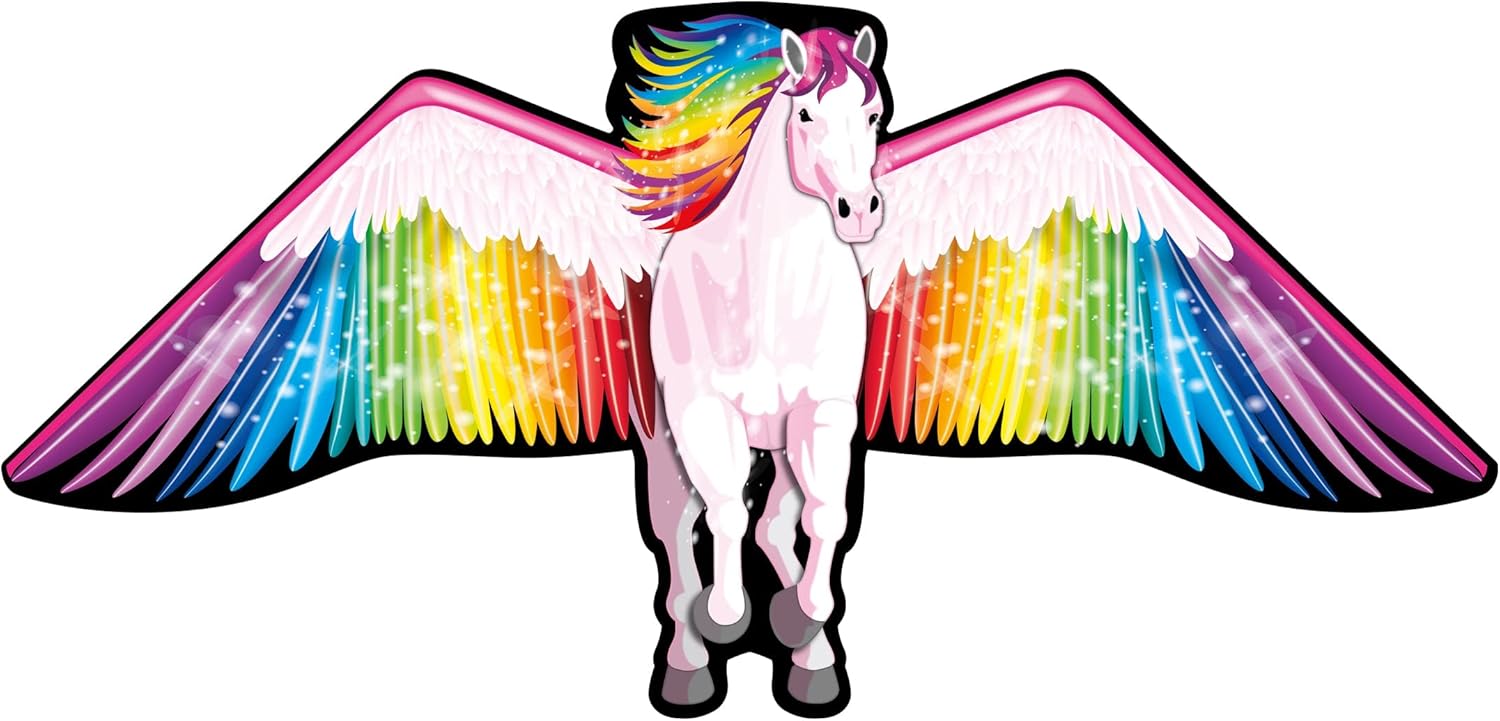 WindNSun Supersize 2-D Pegasus Ripstop Nylon Flying Horse Kite, 73 Inches Wide
