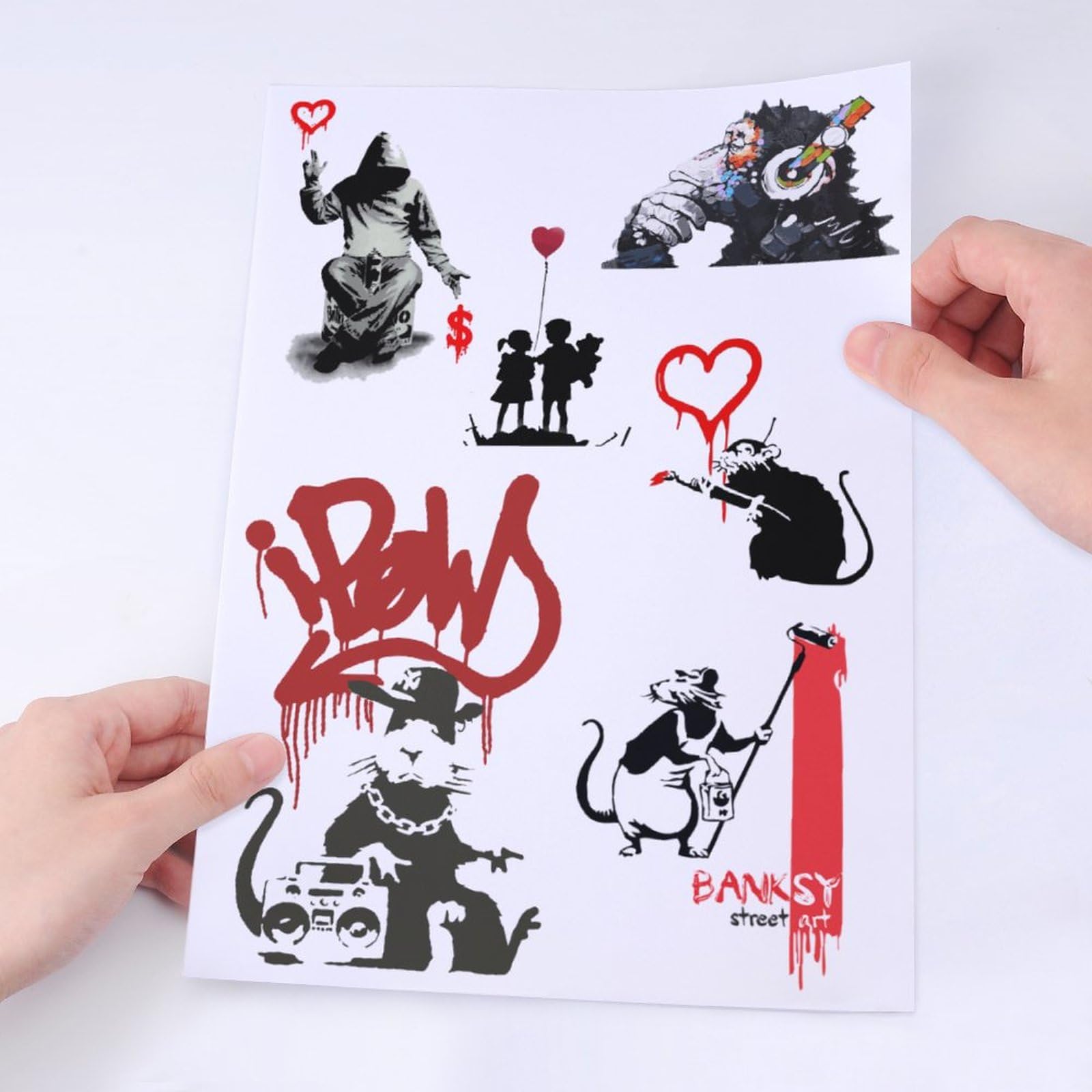 Amazon.co.jp: シール Banksy バンクシー ネズミ Banksy