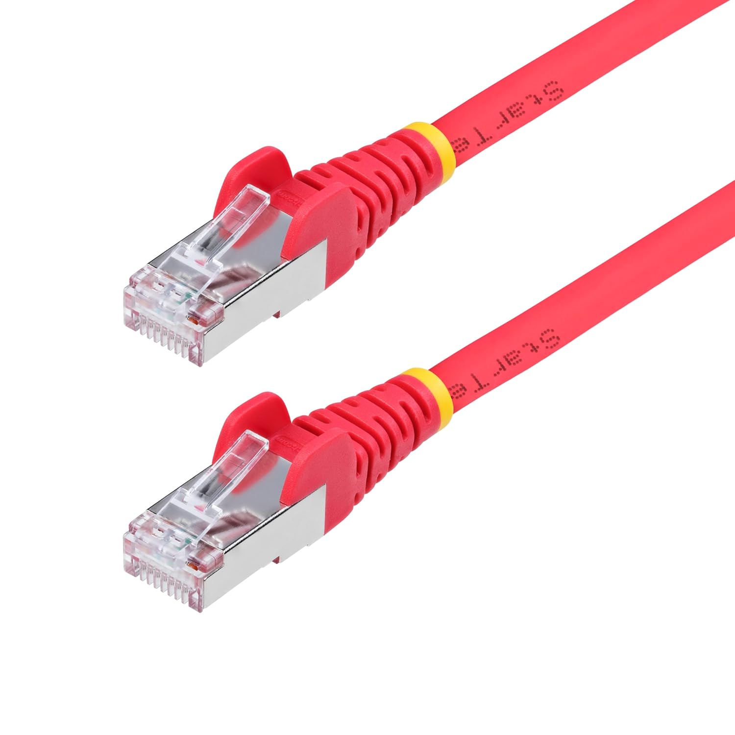 StarTech.com 50ft Red CAT6a Ethernet Cable, Snagless RJ45, 10GbE, 100W PoE++, S/FTP, 500MHz, 27AWG Pure Bare Copper, LSZH