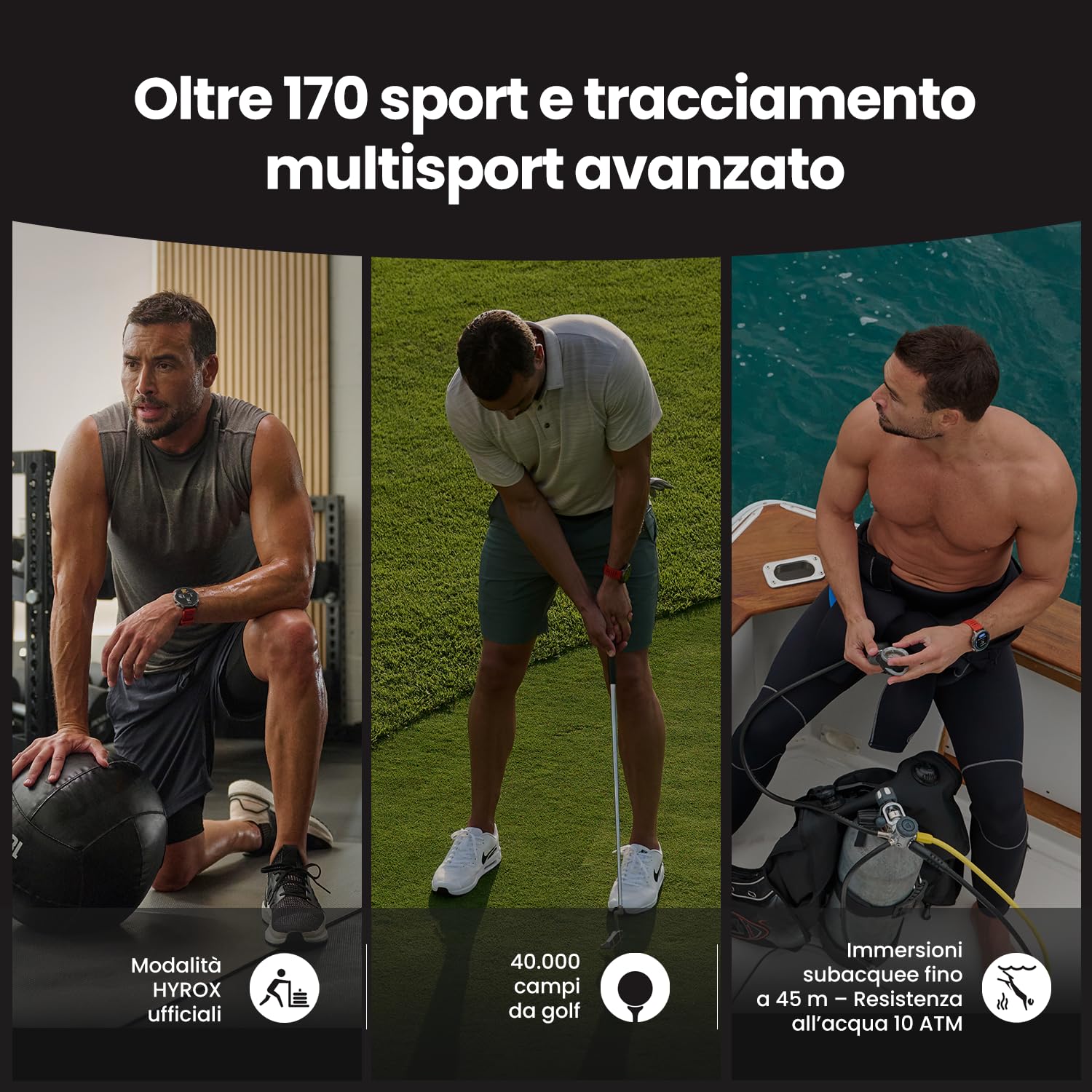 Amazfit Balance 2 Smartwatch 47mm, AMOLED 1,5", Mappe Offline, GPS Dual Band, 21 Giorni Batteria, Oltre 170 Modalità Sportive, HYROX e Golf, Allenamento di Forza, Cardio & Sonno per Android e iPhone