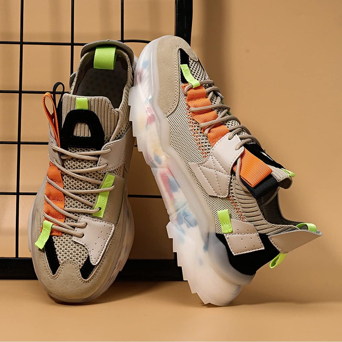 GSIGUL Mens Fashion Sneakers Running Shoes Sports Athletic Tennis Walking Shoes Workout Casual Shoes