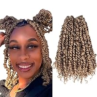 Vista 27 de BOHOBABE Cabello de Ganchillo Pre-retorcido Passion Twist de 14 Pulgadas Cabello Corto Ombré Gris Pre-enrollado de Ganchillo Passion Twist