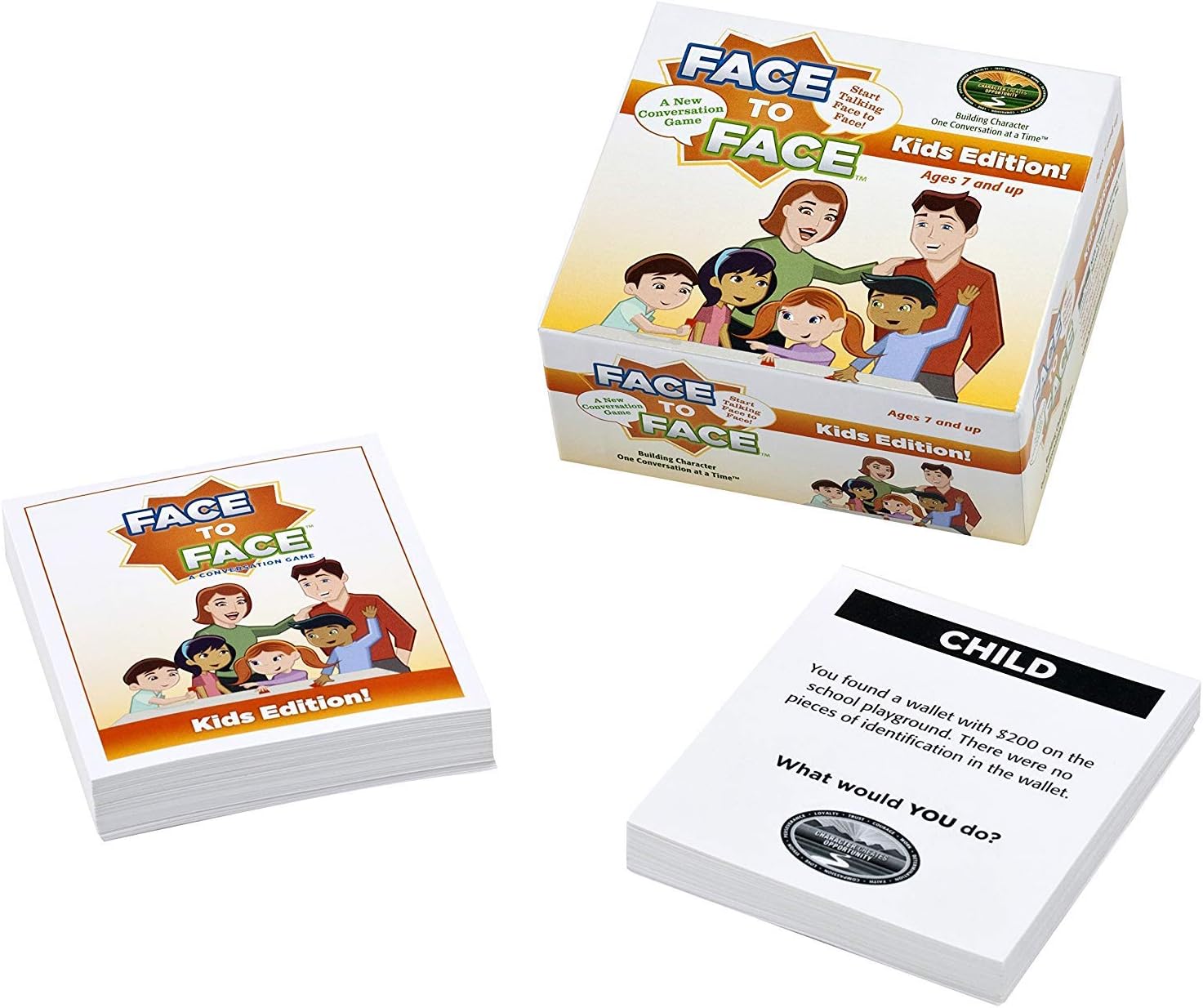 Face to Face Transitions Card Game – Conversation & Communication Skills for Kids & Elementary School Students Ages 7 & Up