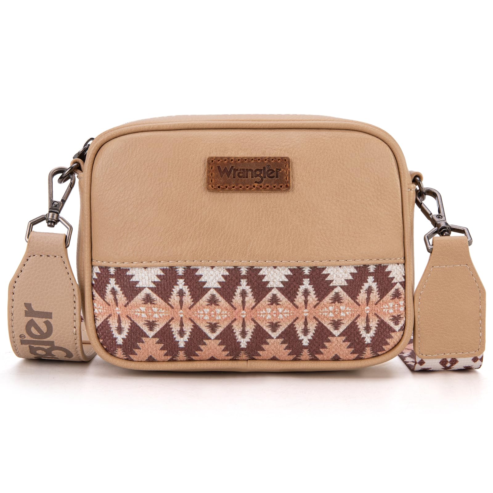 Wrangler Small Crossbody Bags for Women Aztec Mini Purses with Guitar Strap | with Guitar Strap