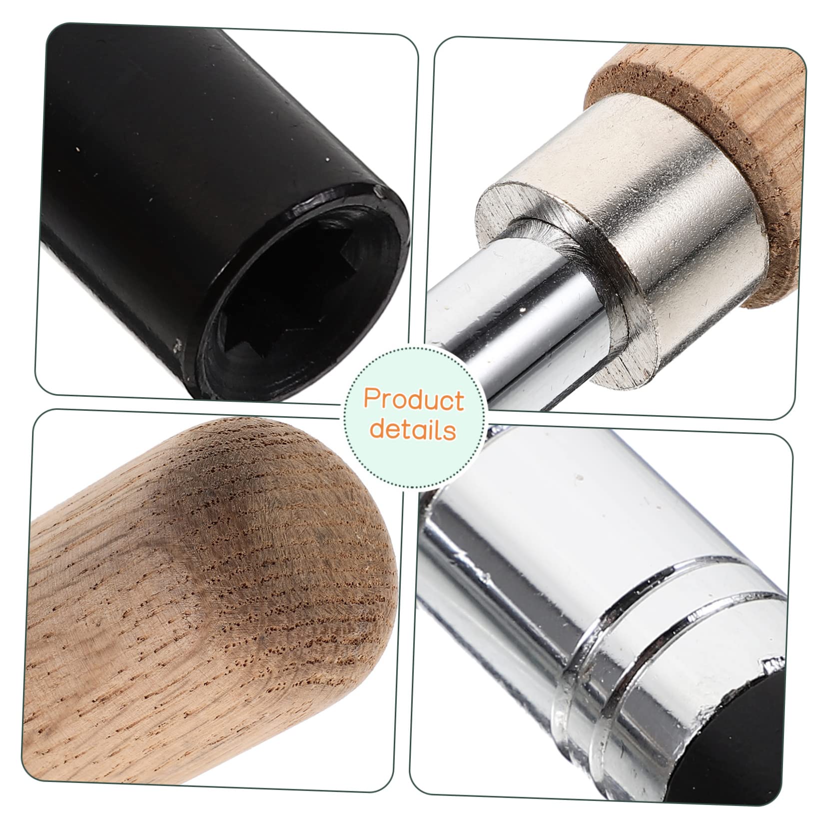 FRCOLOR Clé à Piano Manuelle en Métal Résistant, Outil de Réglage pour Piano et Instruments à Cordes, Accessoire Fiable pour Réglage Professionnel, Poignée Lisse Antirouille, Utilisation