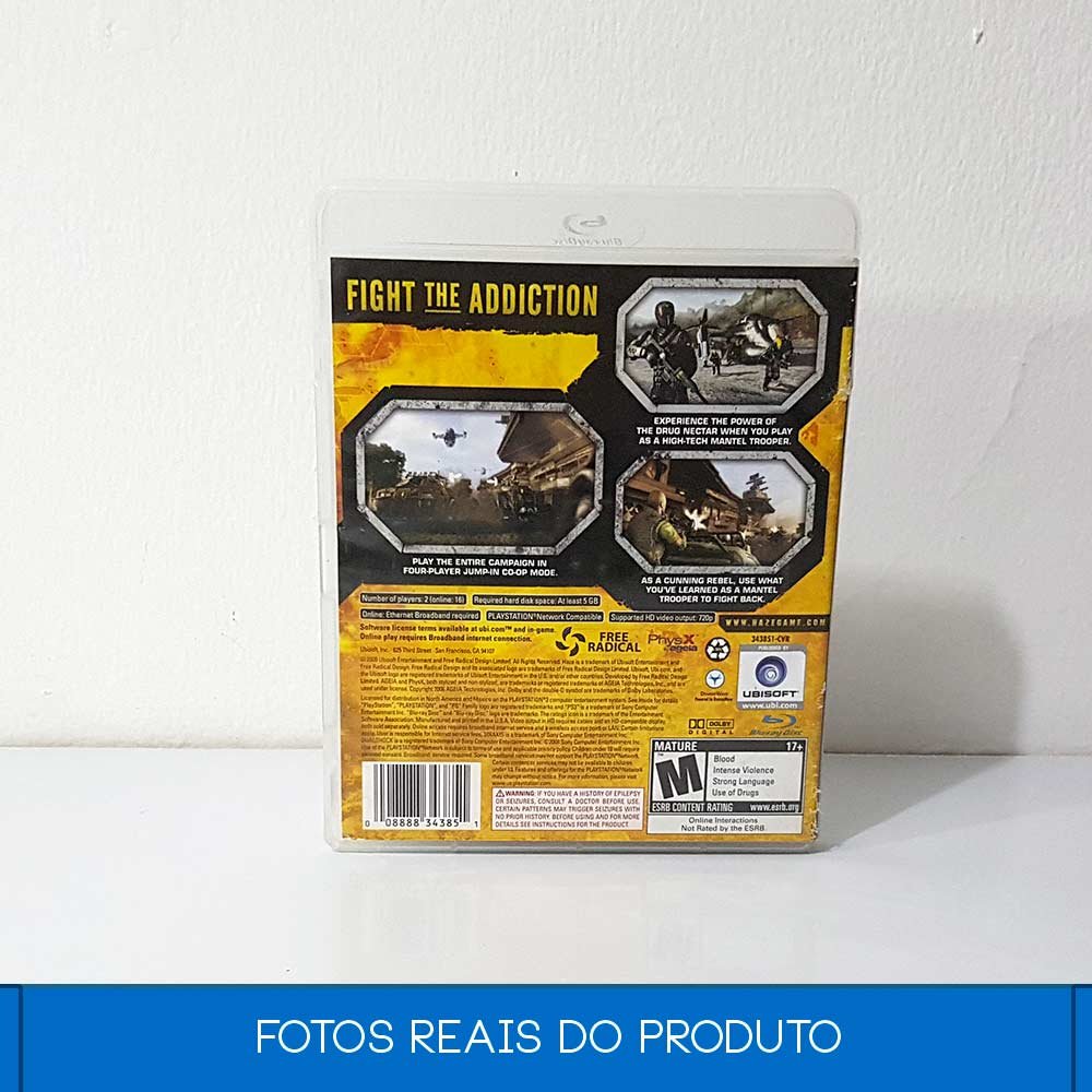 Jeu Haze Pour PS3 - Version PAL Italienne - État Comme Neuf (sans Manuel)