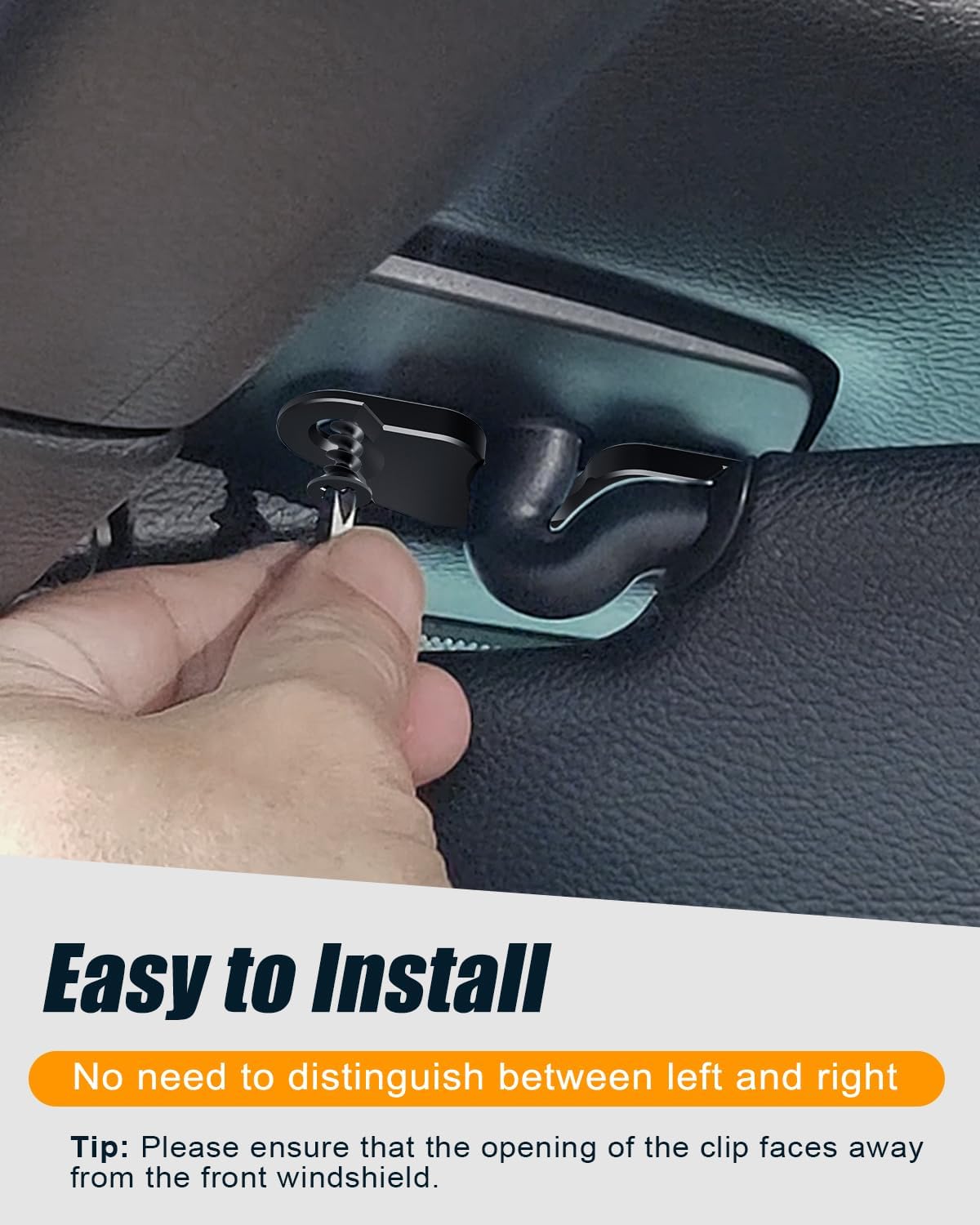 Upgraded Aluminum Alloy Sun Visor Repair Kit for Jeep, Veharvim Heavy Duty Sun Visor Clip Compatible with Jeep Wrangler JK 2018/ JL/Wrangler 2018-2023/ Gladiator 2020-2023