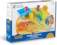 Vista 5 de Learning Resources STEM - Juego de actividades de máquinas simples, actividades científicas prácticas, 19 piezas, a partir de 5 años