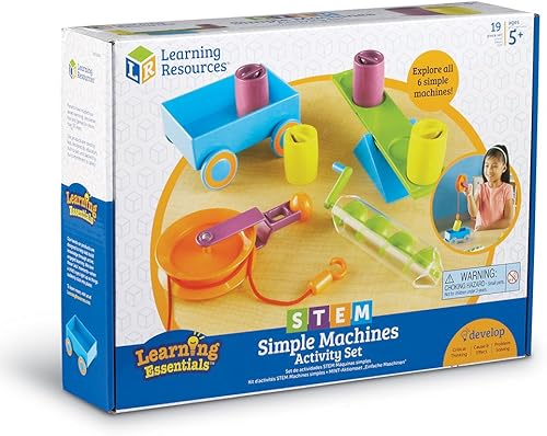 Miniatura 5 de Learning Resources STEM - Juego de actividades de máquinas simples, actividades científicas prácticas, 19 piezas, a partir de 5 años