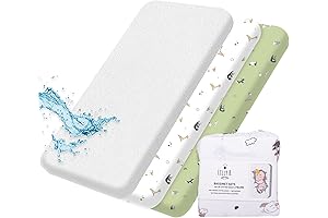 Lilly B. GOTS Organic Waterproof Bassinet Sheets with Protector