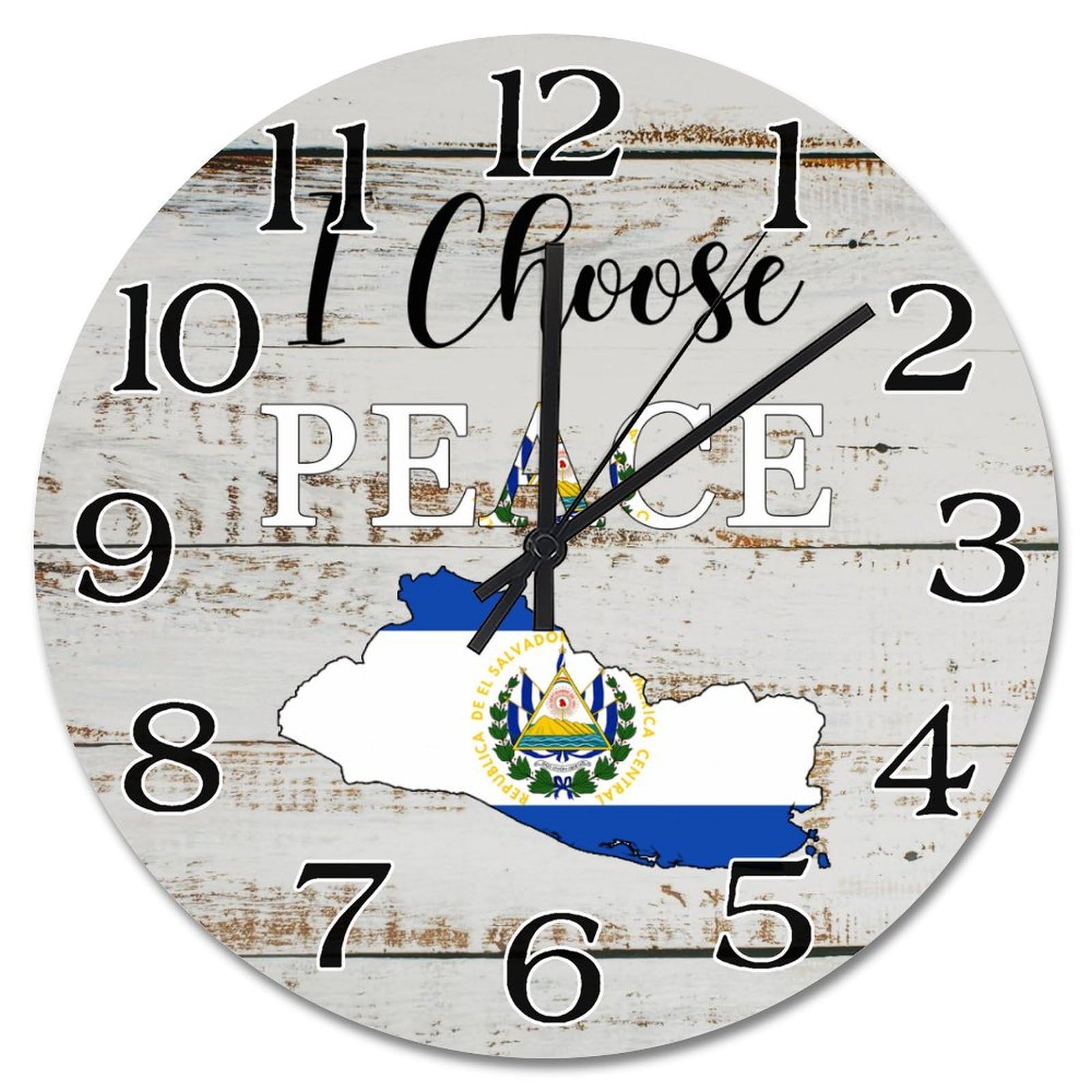 Horloge Salvador design pour salon et cuisine ambiance voyage