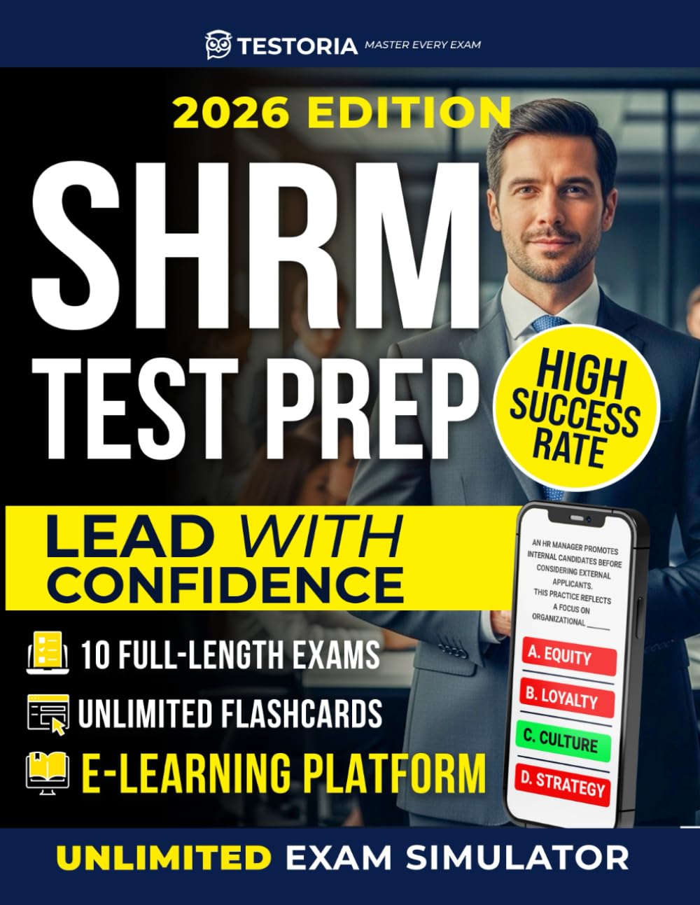 SHRM-CP & SHRMSCP Exam Blueprint: Proven System with Full Practice Exams, SJT, Visual Study Tools & E-Learning Platform - Built to Help You Pass on Your First Try