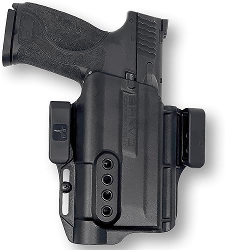 Funda para S&W M&P 9,40 2.0 (4"-4.25") con Streamlight TLR-1 - Funda IWB para transporte ocultoajuste personalizado a su pistola - Bravo Concealment