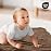 Muslin Swaddle Blankets for Newborn, 3 Pack Breathable Soft Receiving Blanket, Large 38 x 40 inches Swaddle Wrap Burping Clothes Diapers, Essentials Infant Shower Items, Toddler Gift (Rainbow & Grid)