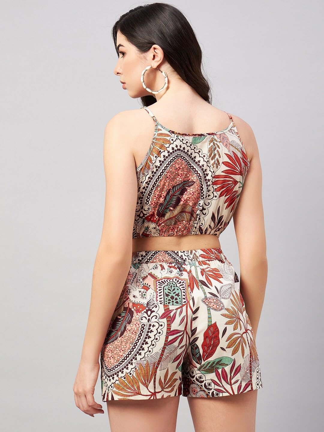 Pujia Mills Elegante set da donna || Completo da viaggio estivo coreano alla moda || Set pigiama per ragazze per spiaggia e vacanze look