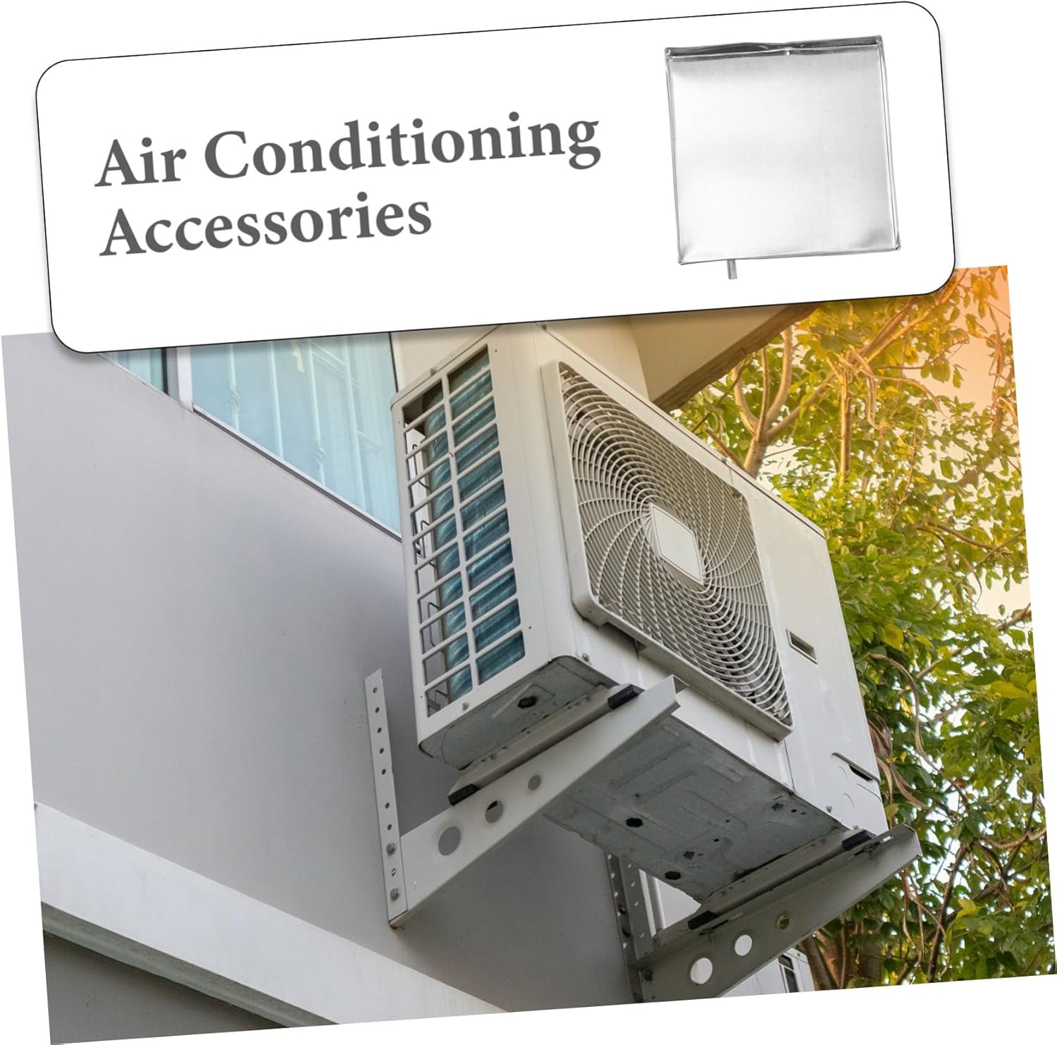 External Unit Drain Tray Sturdy Square Water Drip Easy Install Air Conditioner Accessory