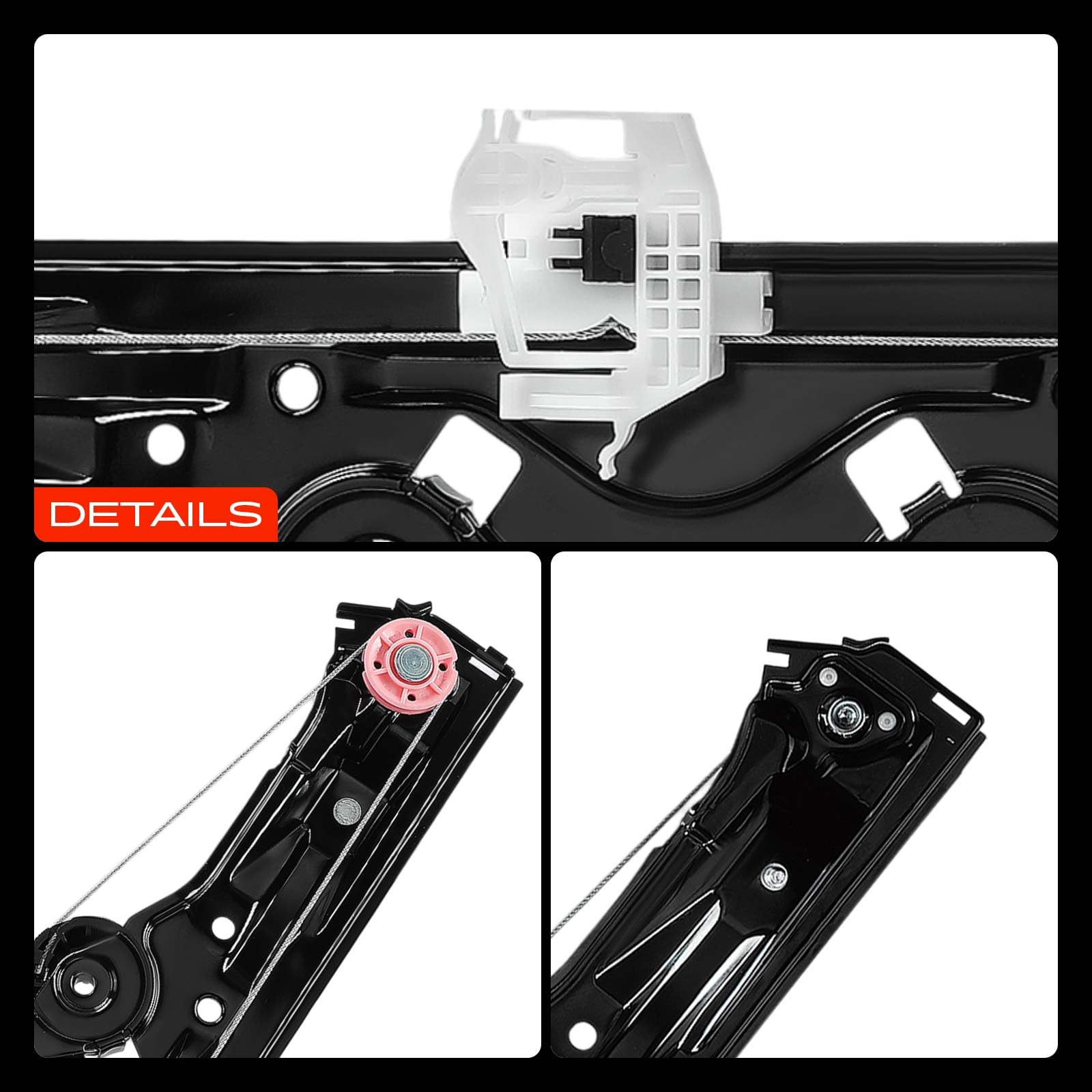 Frankberg Fensterheber Fensterhebermechanik Vorderachse Vorne Links Kompatibel mit KA RU8 Schrägheck 2008-2016 Replace# 51974460