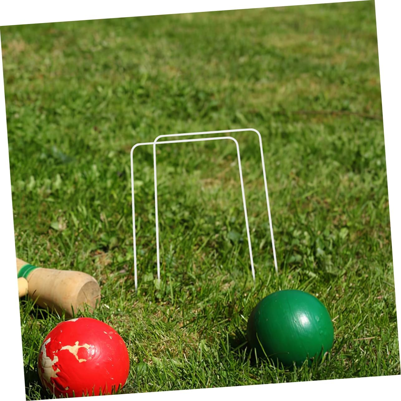 10pcs Durable Metal Hoops for Lawn Games Easy Installation Family Friendly Outdoor Fun for Backyard Gatherings and Outdoor Activities